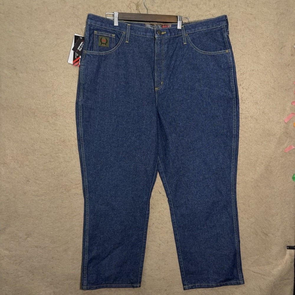 Cinch WRX FR Flame Resistant Jeans Mens 42x30 Blue Green Label NWT